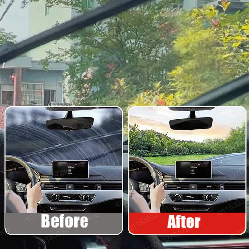 Car Glass Polish Coating Kit for Windshield Oil Film Removal Paste Car Glass Water Repellent Anti Rain Hydrophobic Cleaning Kits