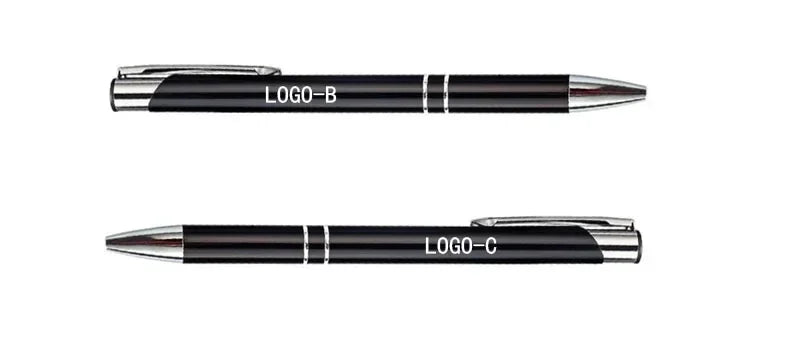 100pcs/lot Hot Sell Metal Ballpoint Pen Support Custom Logo Advertising Wholesale Personalized Pen Advertising Promotional Gift