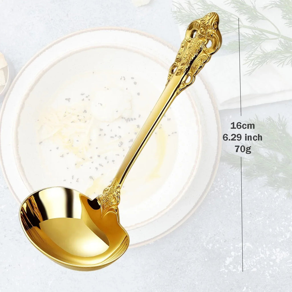 2/3/4/5/6 pieces 6.29 inch mini gravy sauce ladle for mixing and stirring Cereal Sauce Gravy Condiment non cooking soup ladle