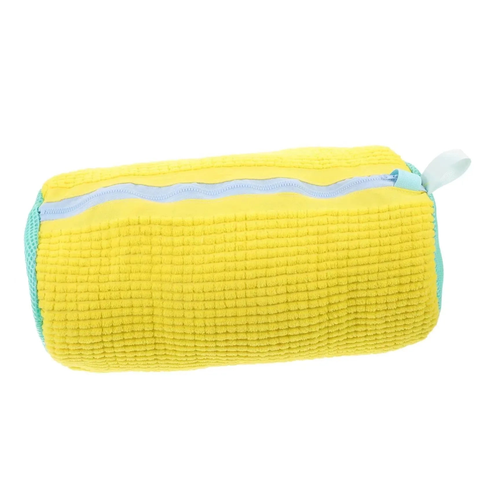 Durable Shoe Washing Machine Bag – Yellow & Blue Zipper | Protective Laundry Wash Bag for Sneakers & Casual Shoes