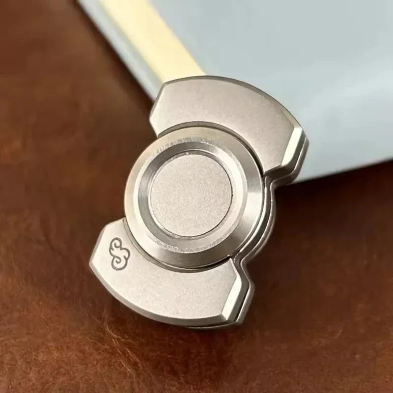 Metal Magnetic Slider Fidget Toy – Mini EDC Hand Spinner Push Card for Adults
