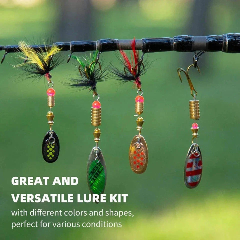 Metal Spoon Spinner Lure Set (10pcs) – 2–8g Fishing Spoonbait Crankbait Wobblers for Pike, Bass, Trout & Saltwater Freshwater Fishing