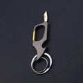 Men's Multifunctional Keychain Bottle Opener Anti-Lost Car Key Ring Creative Waist Hanging Design
