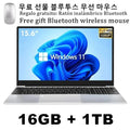 QMDZ 15.6" Laptop Computer Intel Celeron N5095 Notebook PC 16GB 32GB Ram 128GB-2TB SSD Office Study PC Windows 11 1080P Laptops