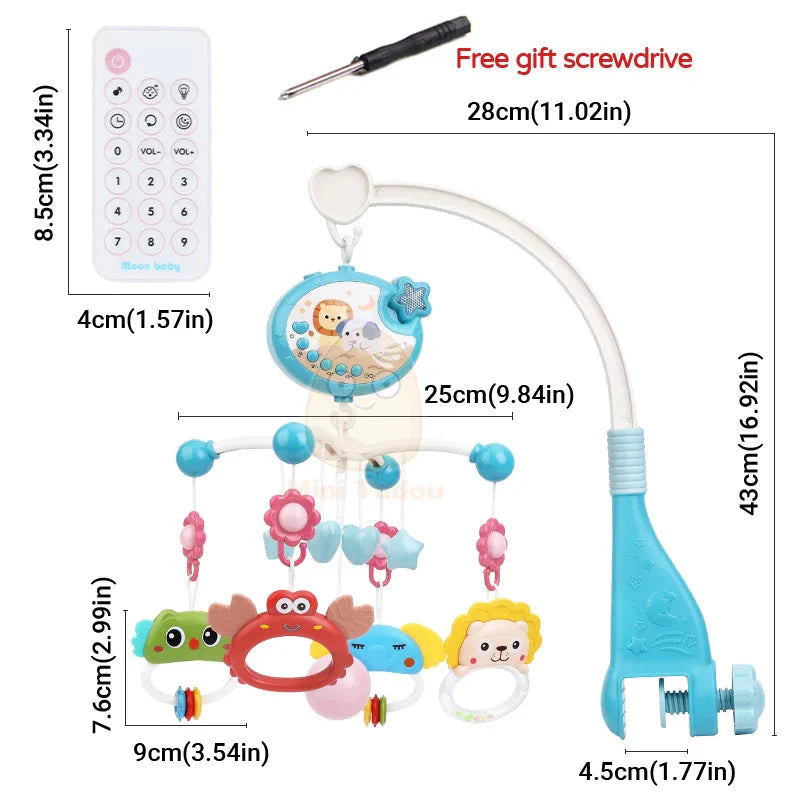 Baby Crib Mobile Rotating Musical Projector Night Light