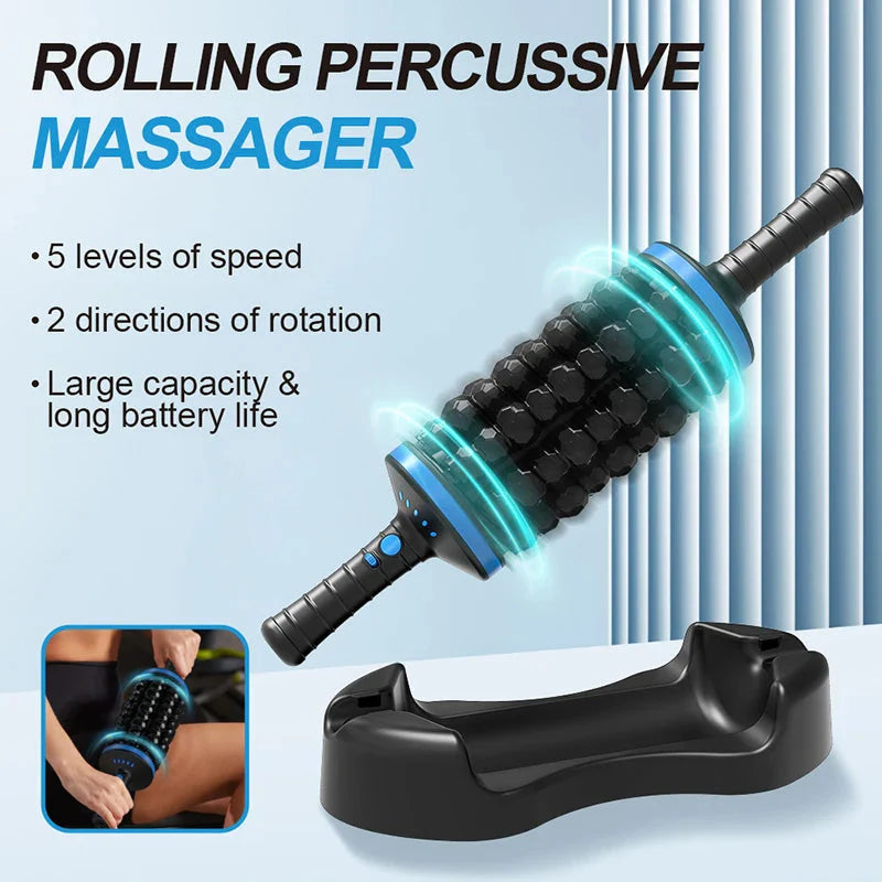 Cordless Roller Body Massager – 360 Percussive Relaxer