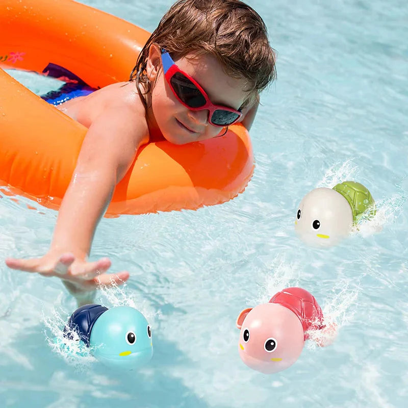Baby Bath Toys - Swimming Turtle Whale Clockwork Water Toys for Kids | Safe Fun Bath Time Play