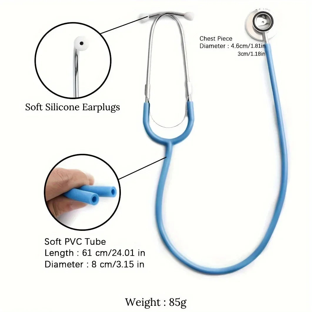 Stethoscope Toy, Simulated Doctor Toy, Nurse Health Medical Single Head Stethoscope, Role-playing Pretend Doctor Toy