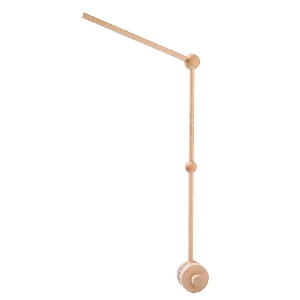 Wooden Crib Mobile Bed Bell Bracket for Baby 0–12 Months