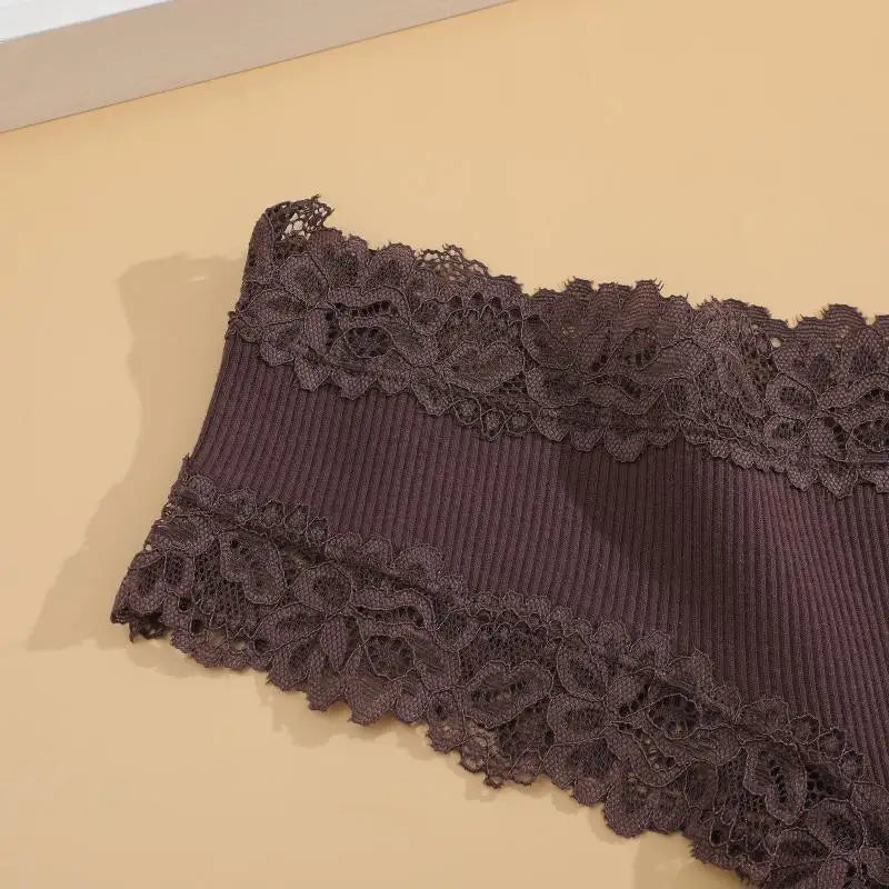 10PCS/Set Women Lace Cotton Panties Sexy Low-Waist
