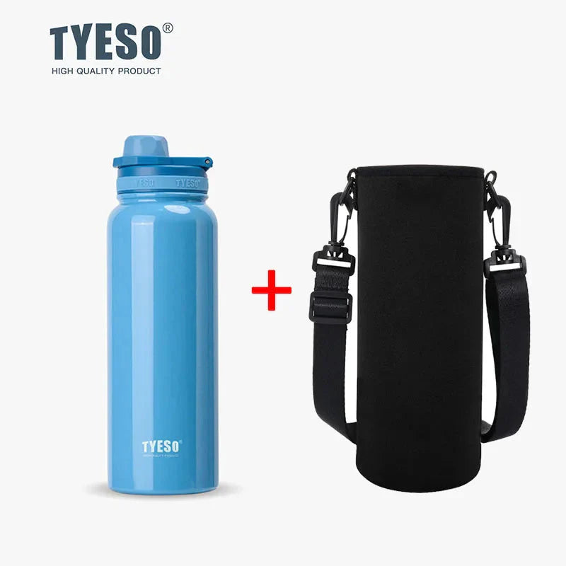 Stainless Steel Insulated Water Bottle (600-1200ml) | Hot & Cold Thermal Tumbler with Handle | Portable Vacuum Flask for Sports & Travel