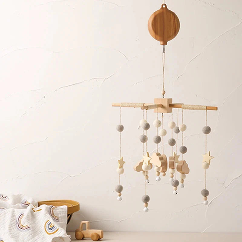 Crib Bell Rotary Music Box Baby Bed Hanging Toy
