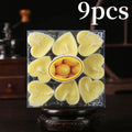 9pcs Heart-Shaped Scented Tea Candles – Romantic Décor for Valentine's Day, Weddings, and Anniversaries