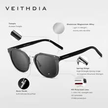 Luxury Elegent Aluminium Magnesium Sunglasses Retro Steampunk Round glasses Polarized Sun glasses for Women and Men  With UV400 Protection