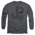 Jurassic Park JP 25 Mens Long Sleeve Shirt Charcoal