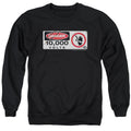 Jurassic Park Electric Fence Sign Mens Crewneck Sweatshirt Black
