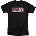 Jurassic Park Electric Fence Sign Mens Tall T Shirt Black