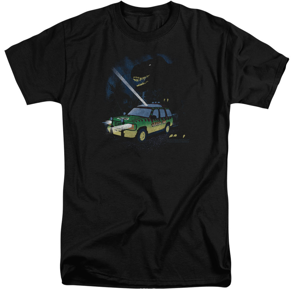 Jurassic Park Turn It Off Mens Tall T Shirt Black
