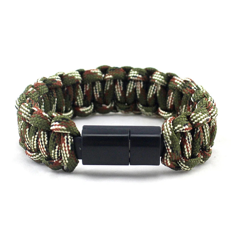 USB Cable Bracelet Charging Sync Data Cable Cord