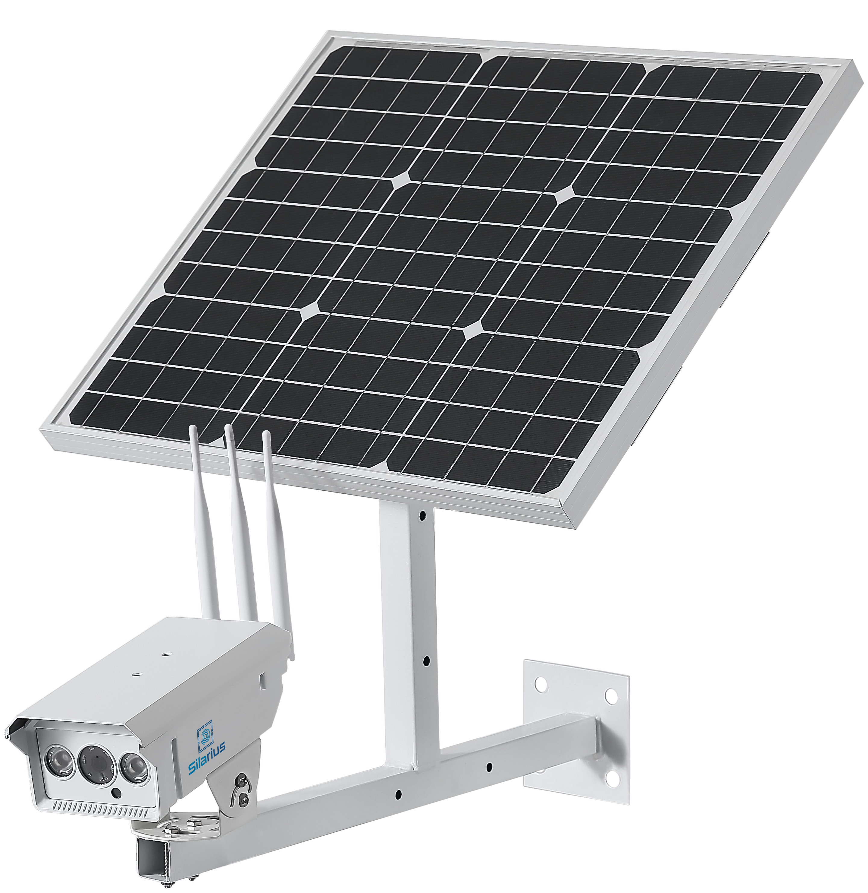 Silarius SIL-SOLARB5MP4G60W40AH Bullet 5MP 3G/4G camera with Solar Panel Power: 60W 40AH app (CamhiPro app)