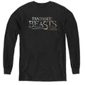 Fantastic Beasts Logo Long Sleeve Kids Youth T Shirt Black Officially Licensed
