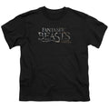 Fantastic Beasts Logo Kids Youth T Shirt Black Officially Licensed