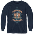Fantastic Beasts Briefcase Long Sleeve Kids Youth T Shirt Navy Blue Officially Licensed