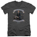 Fantastic Beasts Newt Scamander Mens Slim Fit V-Neck T Shirt Charcoal Officially Licensed