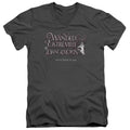 Fantastic Beasts Wanded Mens Slim Fit V-Neck T Shirt Charcoal Officially Licensed