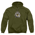 Fantastic Beasts Muggle Worthy Mens Hoodie Military Green Officially Licensed