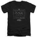 Fantastic Beasts Magic To Work Here Mens Slim Fit V-Neck T Shirt Black Officially Licensed