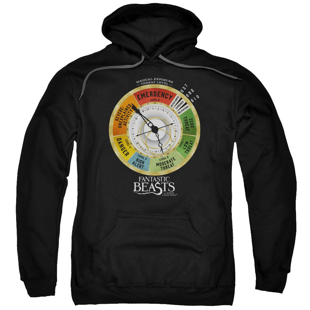Fantastic Beasts Threat Gauge Mens Hoodie Black Officially Licensed