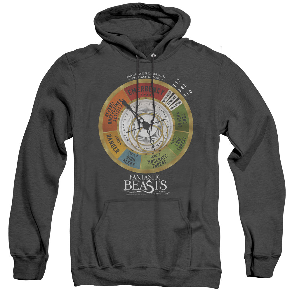 Fantastic Beasts Threat Gauge Heather Mens Hoodie Black Officially Licensed