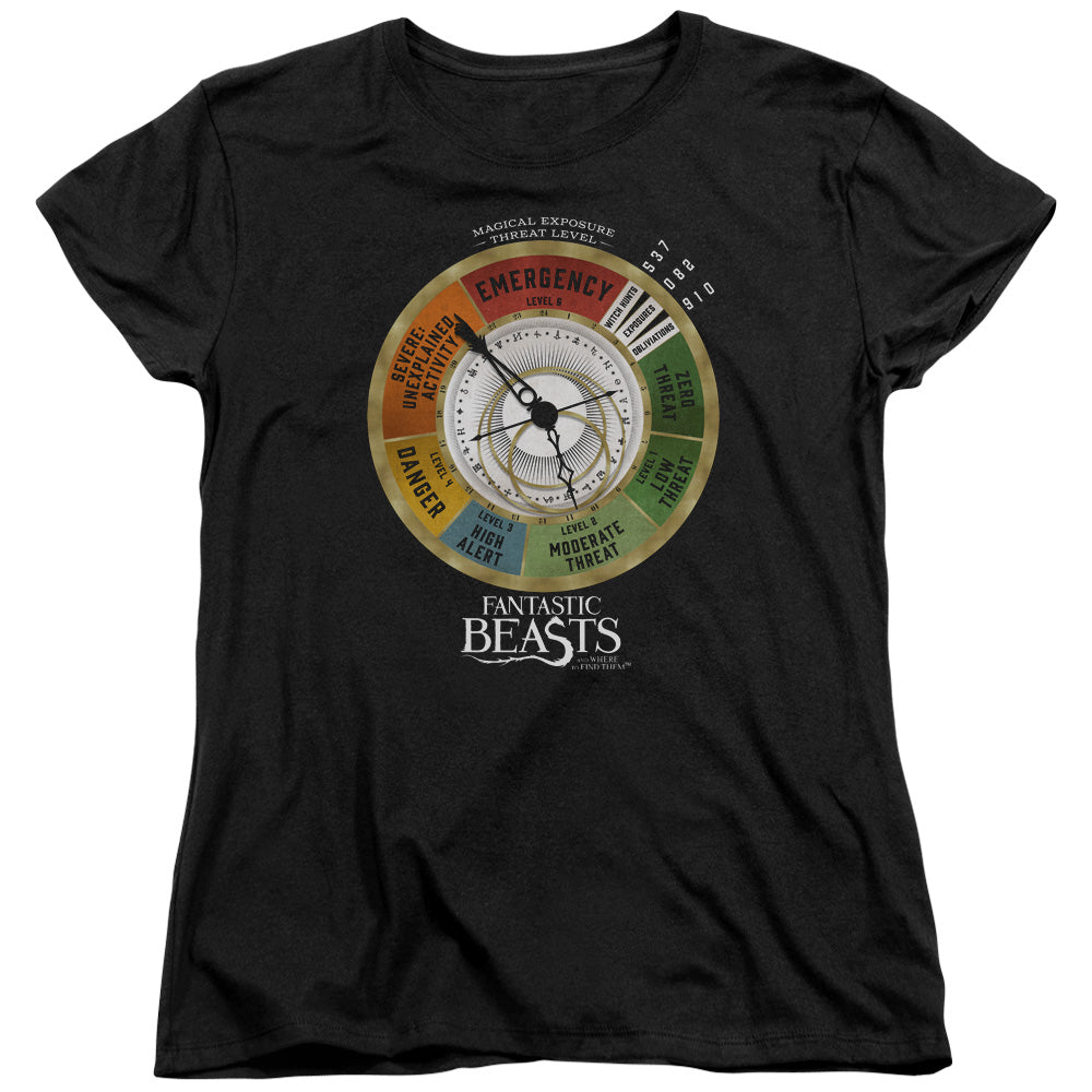 Fantastic Beasts Threat Gauge Womens T Shirt Black Officially Licensed