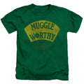 Fantastic Beasts Muggle Worthy Juvenile Kids Youth T Shirt Kelly Green Officially Licensed