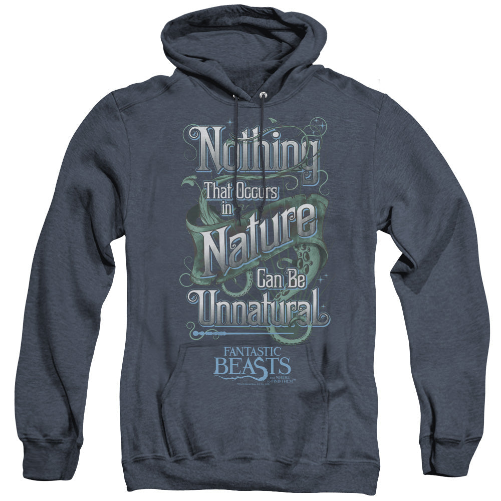 Fantastic Beasts Unnatural Heather Mens Hoodie Navy Blue Officially Licensed