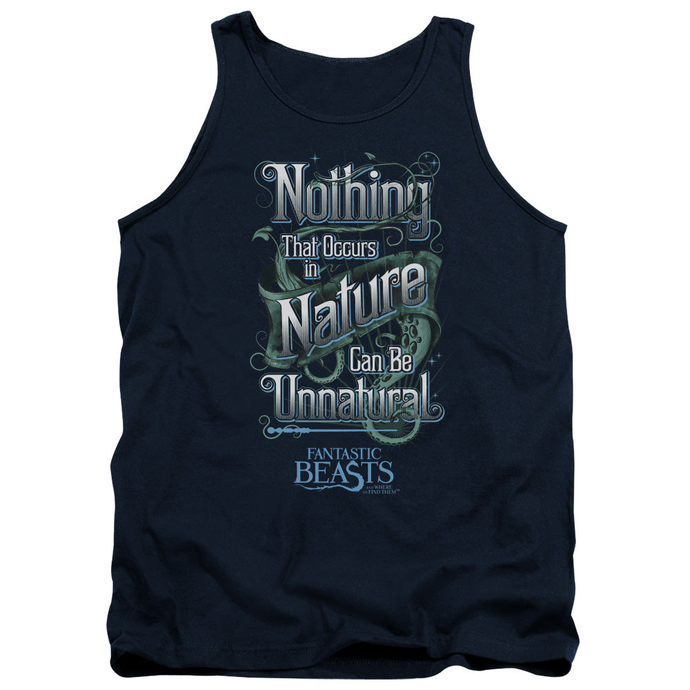 Fantastic Beasts Unnatural Mens Tank Top Shirt Navy Blue Officially Licensed