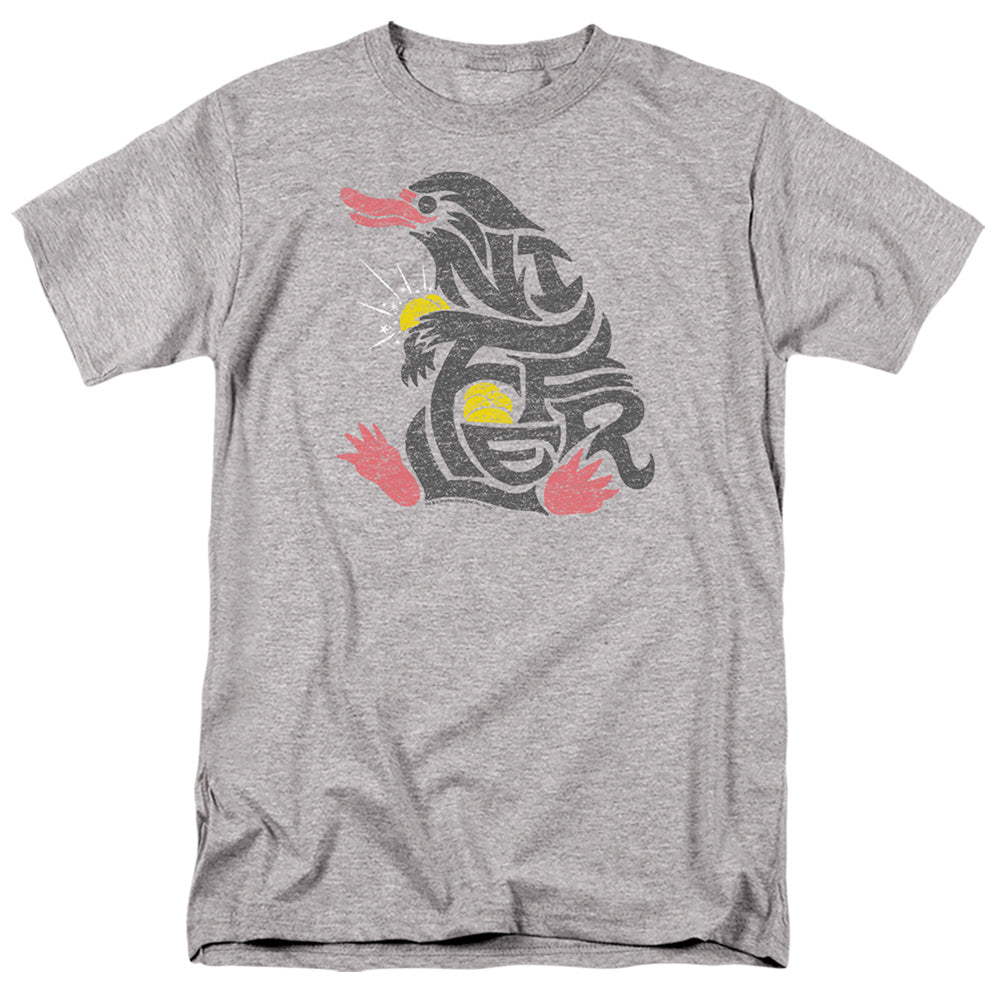 Fantastic Beasts Niffler Mens T Shirt Athletic Heather Officially Licensed