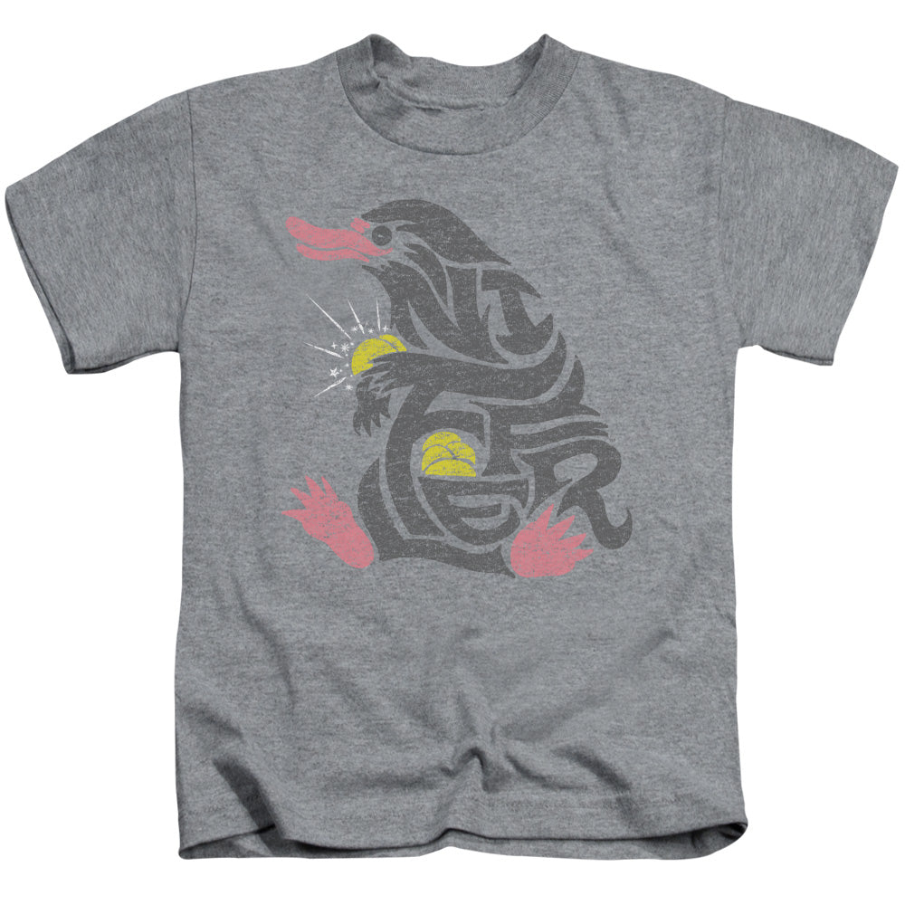 Fantastic Beasts Niffler Juvenile Kids Youth T Shirt Athletic Heather Officially Licensed