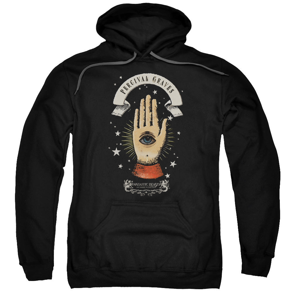 Fantastic Beasts Percival Graves Mens Hoodie Black Officially Licensed