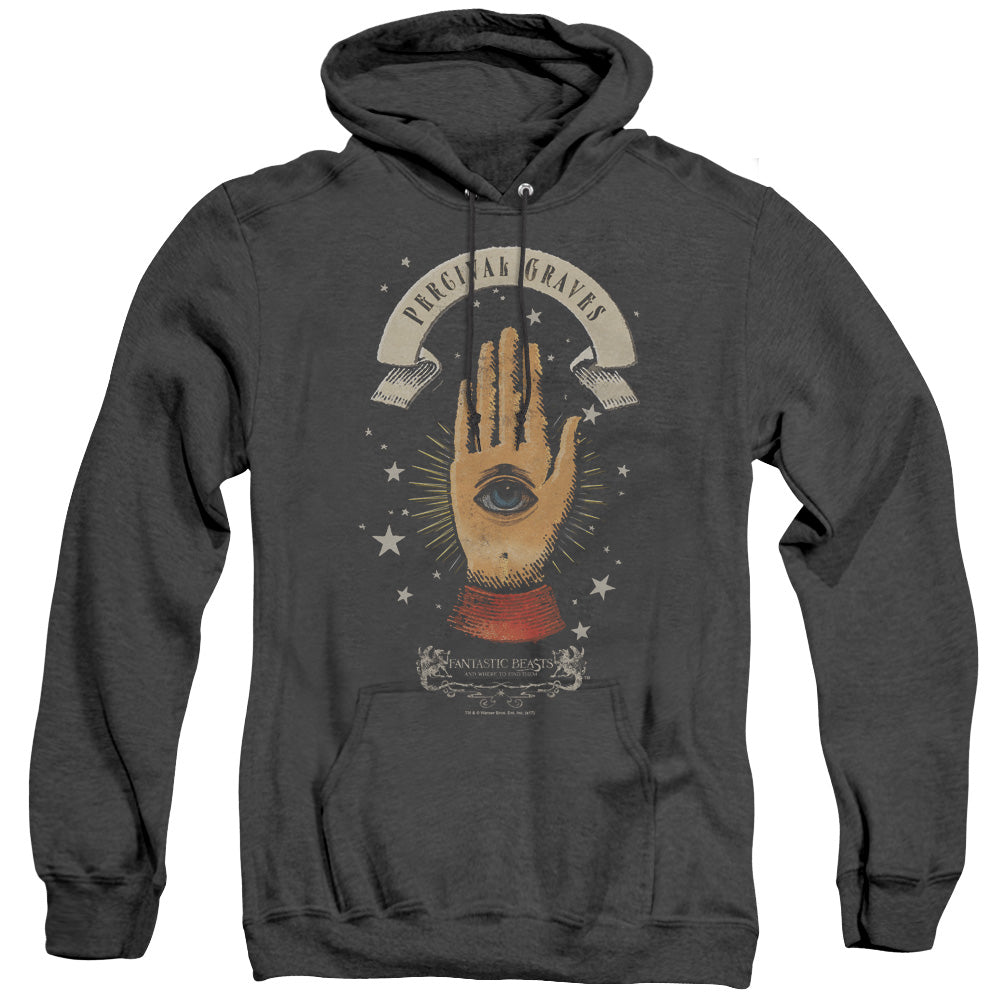 Fantastic Beasts Percival Graves Heather Mens Hoodie Black Officially Licensed