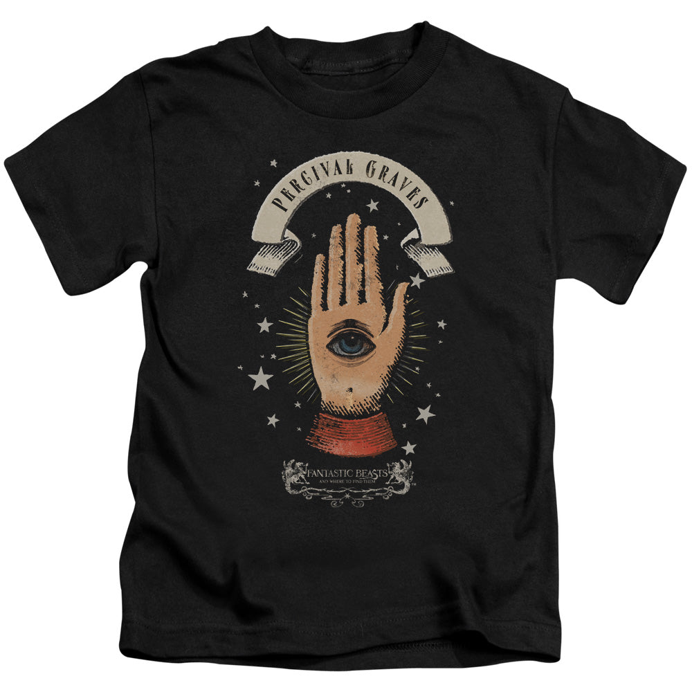 Fantastic Beasts Percival Graves Juvenile Kids Youth T Shirt Black Officially Licensed