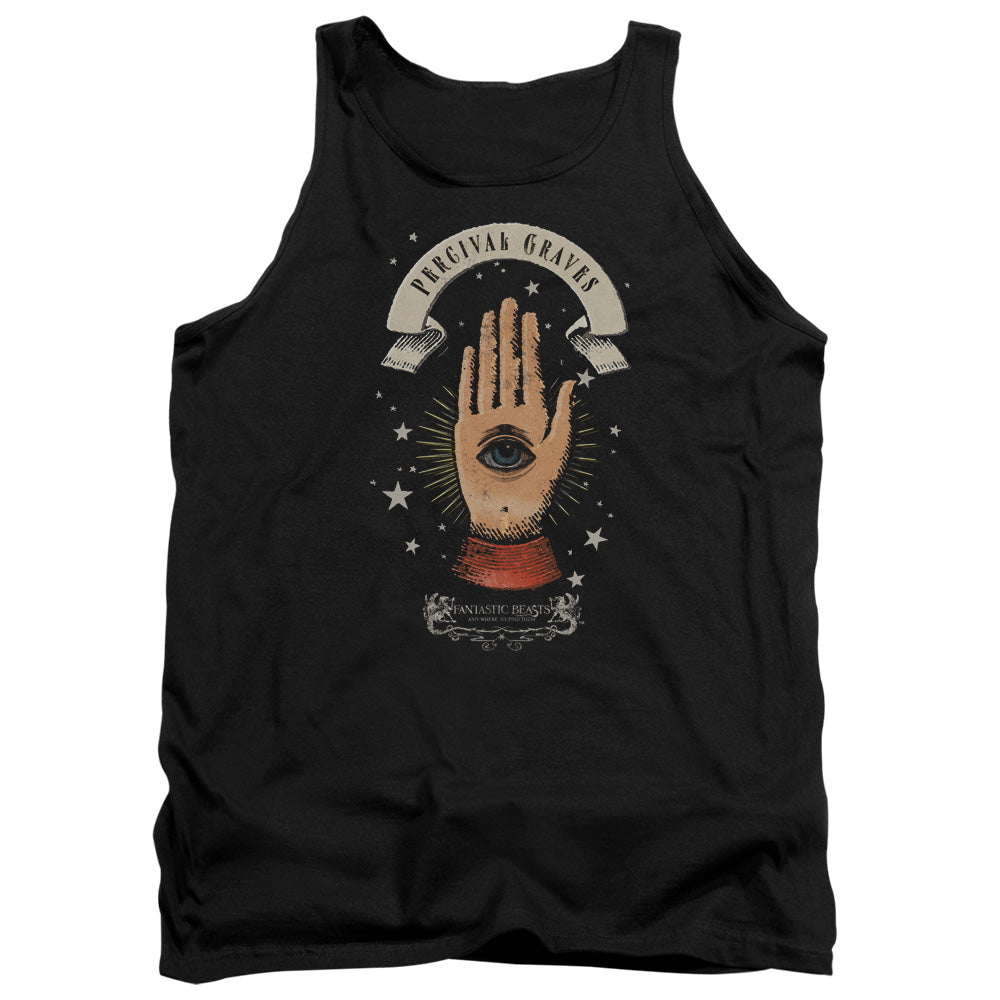 Fantastic Beasts Percival Graves Mens Tank Top Shirt Black Officially Licensed