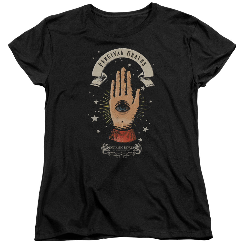 Fantastic Beasts Percival Graves Womens T Shirt Black Officially Licensed