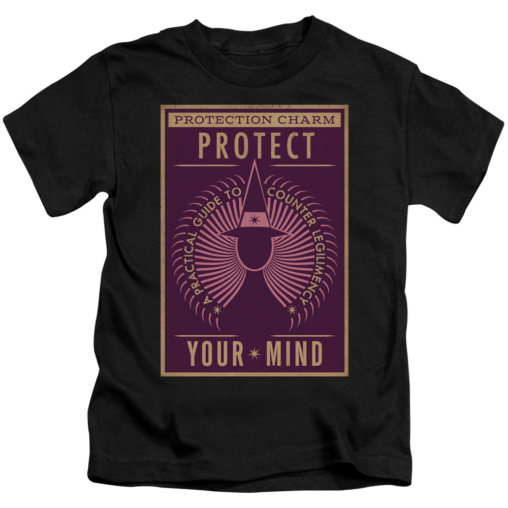 Fantastic Beasts Protect Your Mind Juvenile Kids Youth T Shirt Black Officially Licensed