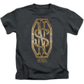 Fantastic Beasts Scamander Monogram Juvenile Kids Youth T Shirt Charcoal Officially Licensed