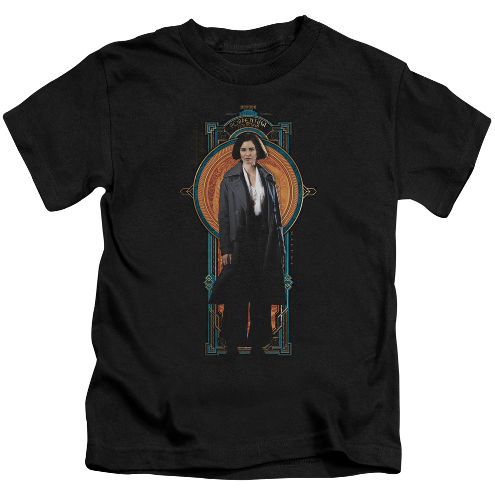 Fantastic Beasts Porpentina Goldstein Juvenile Kids Youth T Shirt Black Officially Licensed