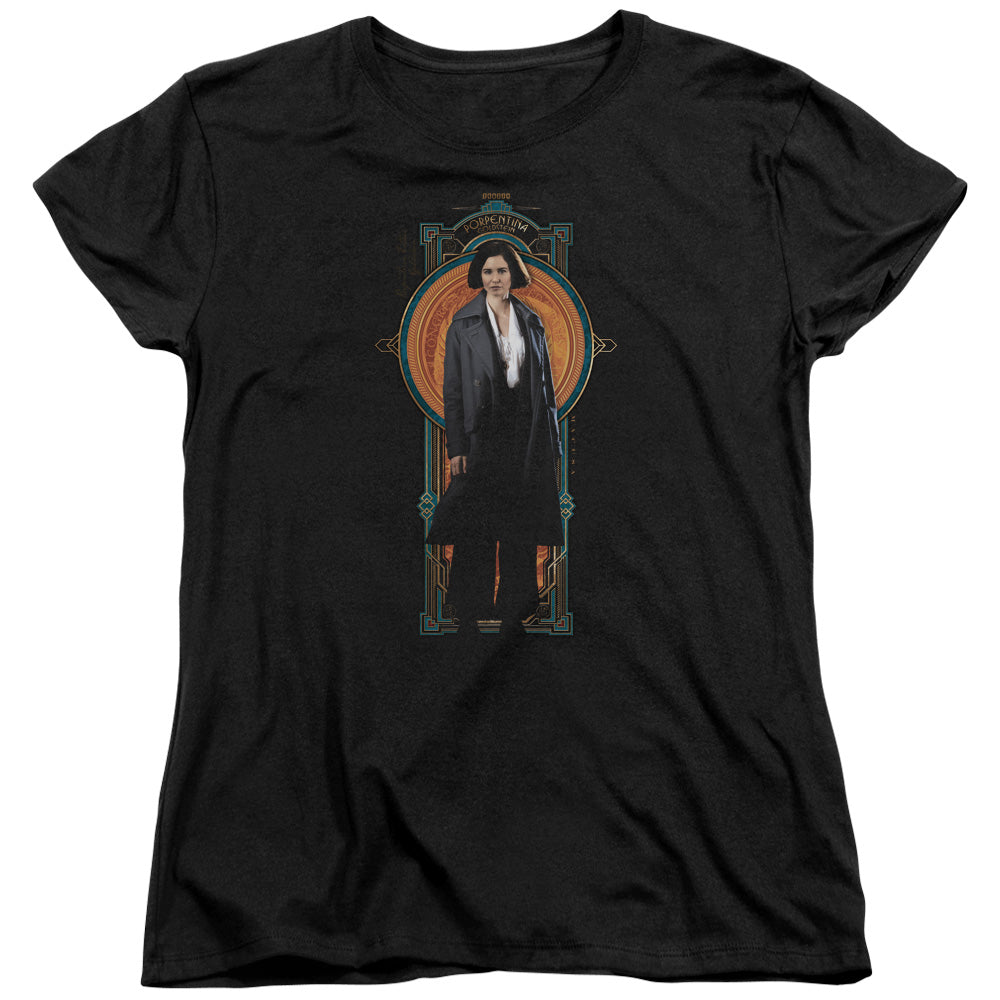 Fantastic Beasts Porpentina Goldstein Womens T Shirt Black Officially Licensed
