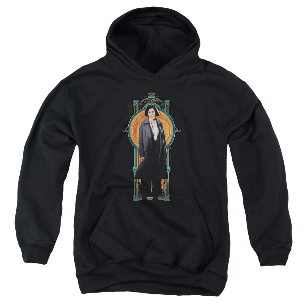 Fantastic Beasts Porpentina Goldstein Kids Youth Hoodie Black Officially Licensed