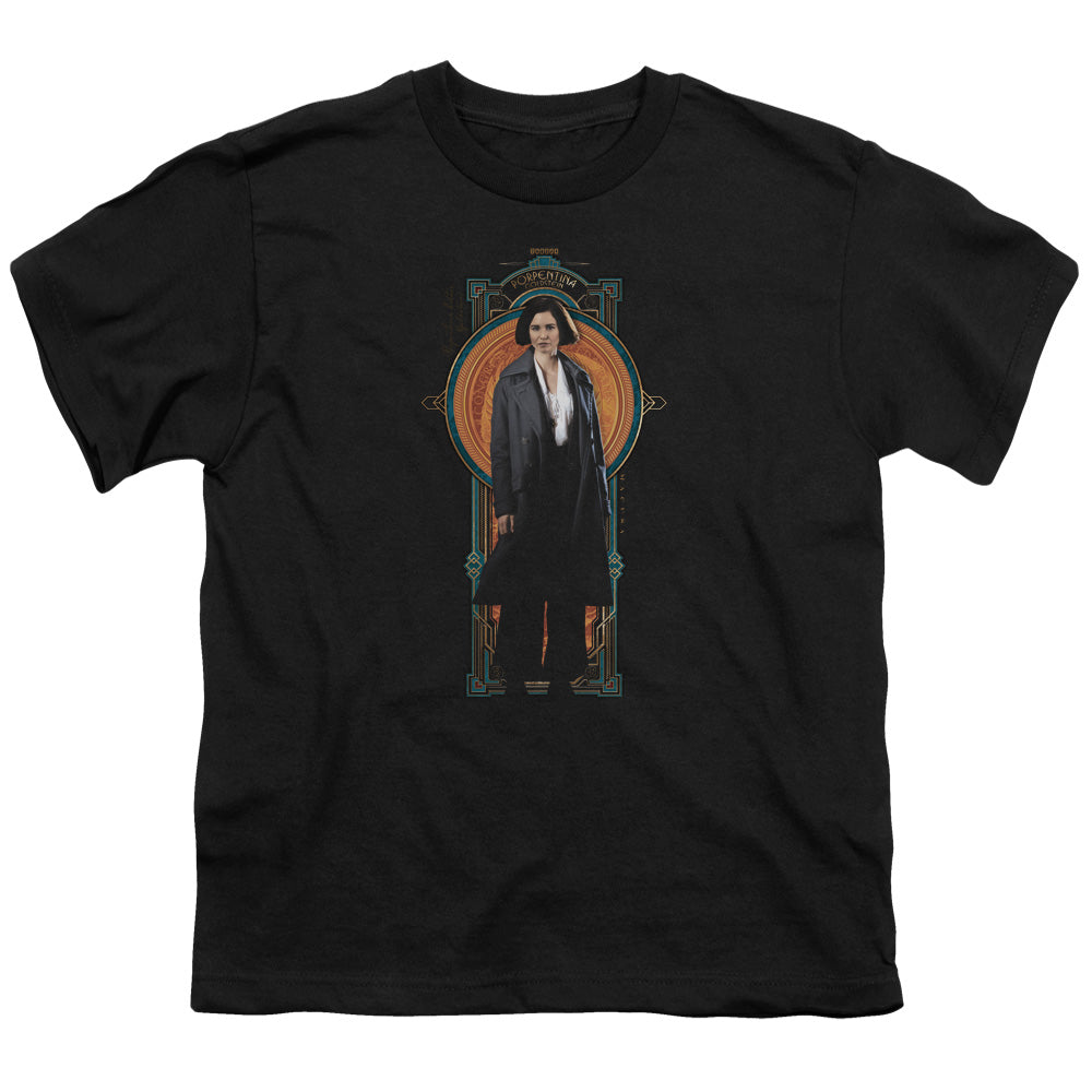 Fantastic Beasts Porpentina Goldstein Kids Youth T Shirt Black Officially Licensed